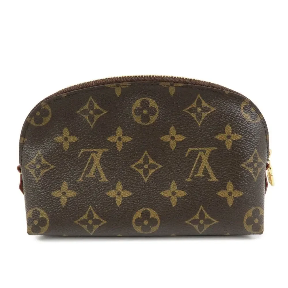 Louis Vuitton Monogram Pochette Cosmetic PM Pouch Brown